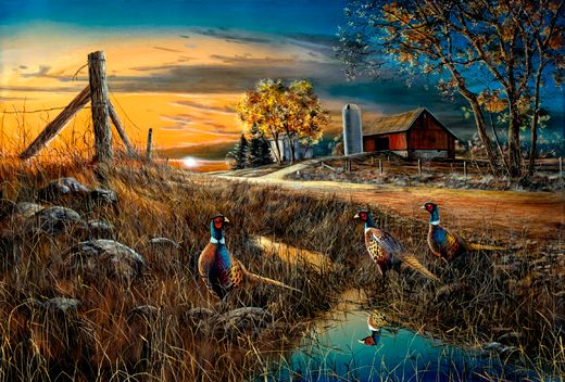 Jim Hansel Hand Signed and Numbered Limited Edition Canvas: "Roadside"