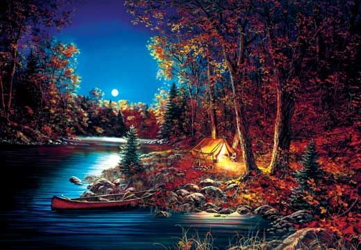 Jim Hansel Hand Signed and Numbered Limited Edition Canvas: "Still of the Night"