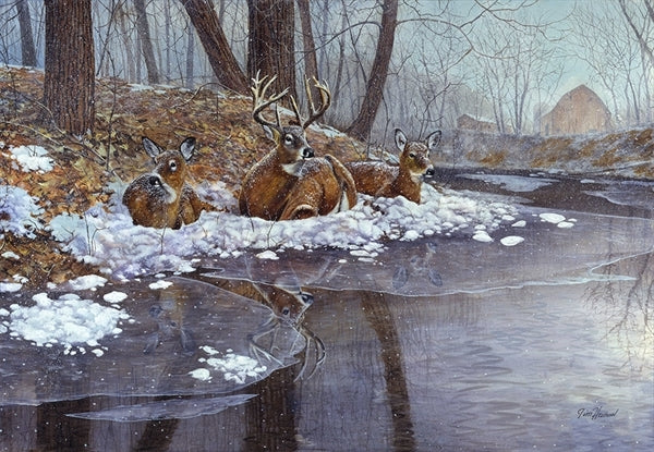 Jim Hansel Hand Signed and Numbered Limited Edition Print: "Creekside"