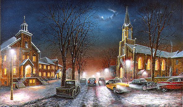 Jim Hansel Hand Signed and Numbered Limited Edition Canvas: "Faith Through the Ages"