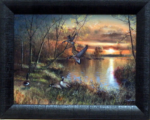 Jim Hansel Studio Canvas:"Evening Refuge Studio Canvas Framed"