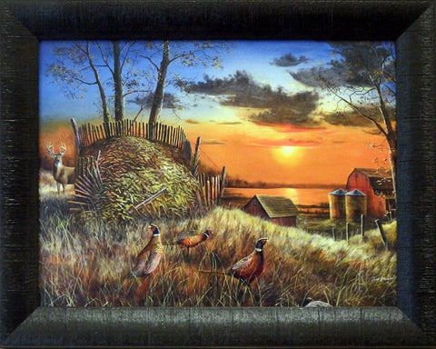 Jim Hansel Studio Canvas:"Sharing the Bounty Studio Canvas Framed"