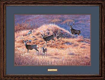Jim Kasper Handsigned and Numbered Limited Edition: "Framed Morning Trek"