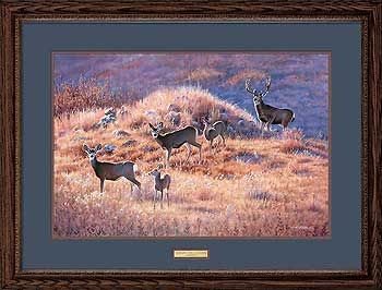 Jim Kasper Handsigned and Numbered Limited Edition: "Framed Morning Trek"