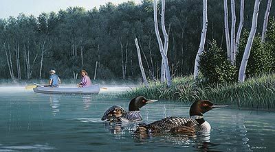 Jim Kasper Limited Edition Print:"Two By Two-Loons "