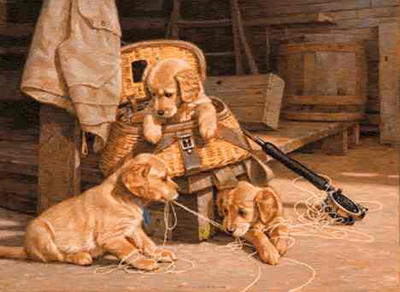 Jim Lamb Limited Edition Print: "The Experts-Goldens"