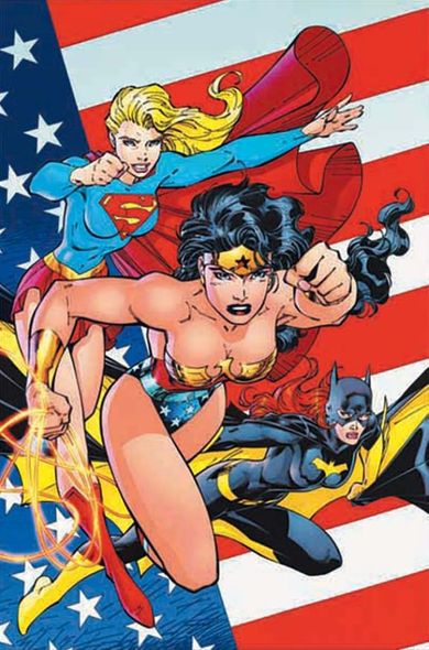 Jim Lee Hand Signed and Numbered Limited Edition Gicle&eacute; on Canvas:"Heroines of the DC Universe"