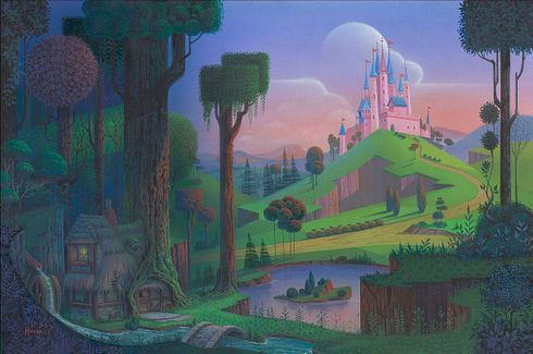 MIchael Humphries Signed Disney Ltd Ed Gallery Wrap Canvas:"Distant Dreams"