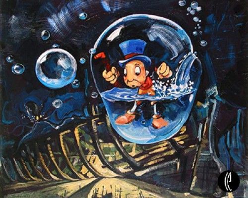 Jim Salvati Handsigned and Numbered Limited Edition Canvas Giclee: "Waterlogged"