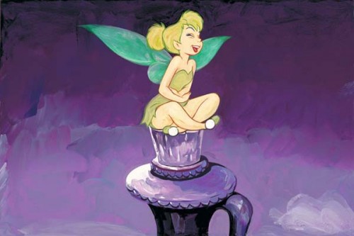 Jim Salvati Handsigned and Numbered Limited Edition Giclee on Canvas: "Tickled Tink"