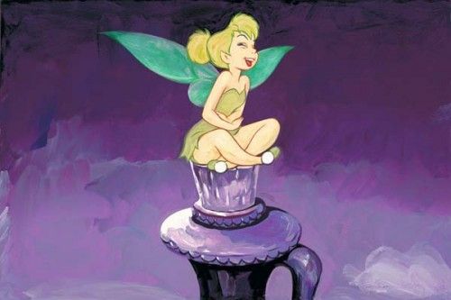 Jim Salvati Handsigned and Numbered Limited Edition Giclee on Canvas: "Tickled Tink"