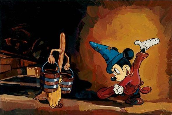 Jim Salvati Limited Edition Giclee on Canvas: "The Sorcerer's Apprentice"