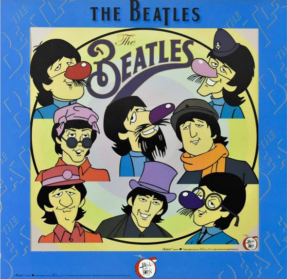 Beatles DenniLu Animation Art Cartoon Sericel Cel:"Fab Faces"