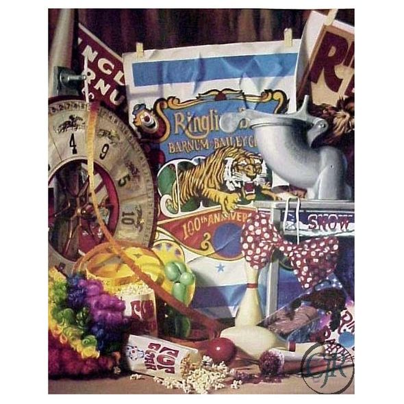 Jim Todd Offset Lithograph on Paper; Hand Signed and Numbered: "A Day at the Circus"