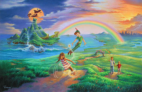 Jim Warren Handsigned & Numbered Limited Edition Giclee on Canvas:"If Only You Believe"