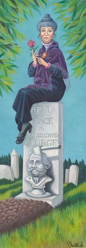 Michelle St. Laurent Signed Disney Ltd Ed Gallery Wrap Canvas:"Stretching Portrait: The Black Widow"