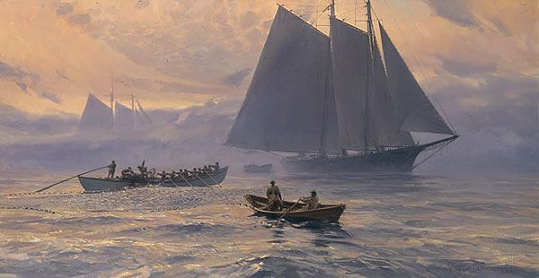Christopher Blossom Artist Signed Limited Edition Print:"Morning Set"