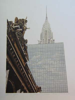 Joan Melnick Hand Signed Publisher Proof Lithograph:"Grand Hyatt"