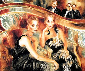 Joanna Zjawinska Handsigned and Numbered Limited Edition Serigraph on Canvas: "Love Has a Mind of Its Own"