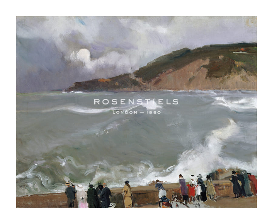 Joaquín Sorolla y Bastida Hand Numbered Limited Edition Print on Paper :"Breakwater, San Sebastian"