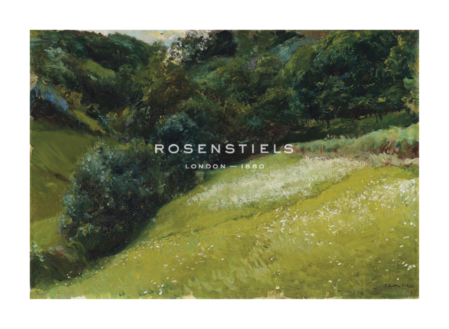 Joaquín Sorolla y Bastida Hand Numbered Limited Edition Print on Paper :"Field in Asturias, San Esteban de Pravia"