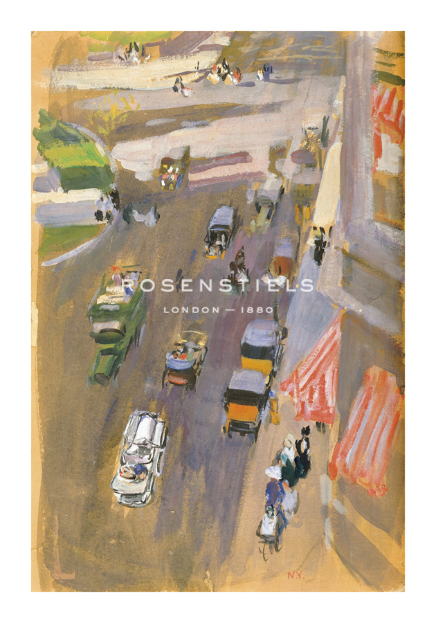 Joaquín Sorolla y Bastida Hand Numbered Limited Edition Print on Paper :"Fifth Avenue, New York"