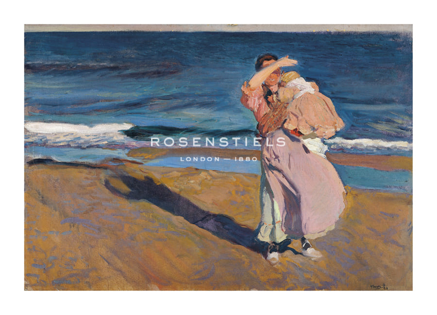 Joaquín Sorolla y Bastida Hand Numbered Limited Edition Print on Paper :"Fisherwoman with her Son"