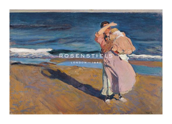 Joaquín Sorolla y Bastida Hand Numbered Limited Edition Print on Paper :"Fisherwoman with her Son"
