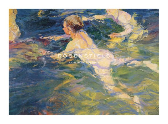 Joaquín Sorolla y Bastida Hand Numbered Limited Edition Print on Paper :"Swimmers, Jávea"