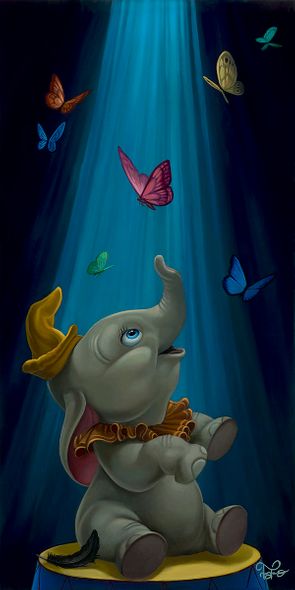 Jared Franco Artist Signed Hand Embellished Limited Ed Canvas Giclee:"Dream to Fly"