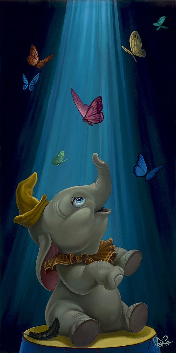 Jared Franco Artist Signed Hand Embellished Limited Ed Canvas Giclee:"Dream to Fly"