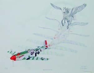 Jody F. Sjogren Hand Signed and Numbered Limited Edition: "Man O' War"