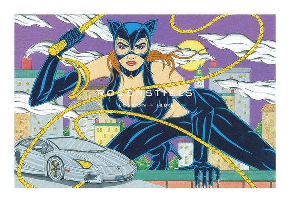 Joe Chierchio Hand Numbered Limited Edition Print on Paper :"Cat Woman"