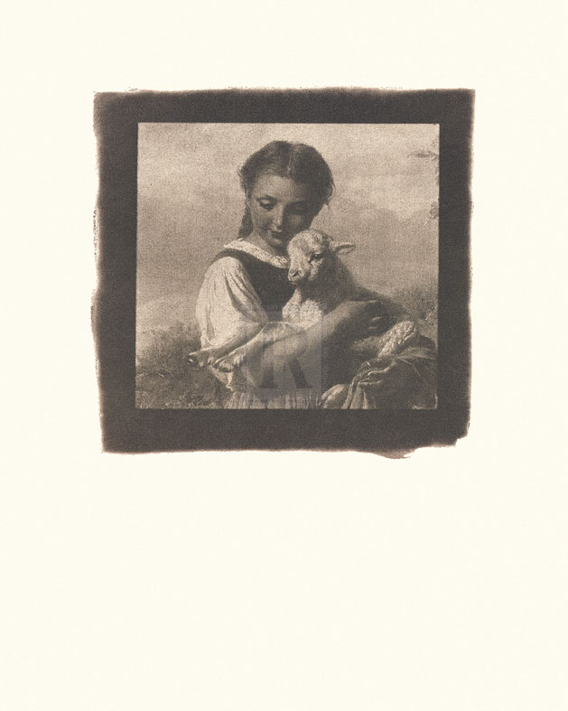 Johann Baptist Hofner Hand Numbered Limited Edition Print on Paper :"The Young Shepherdess"