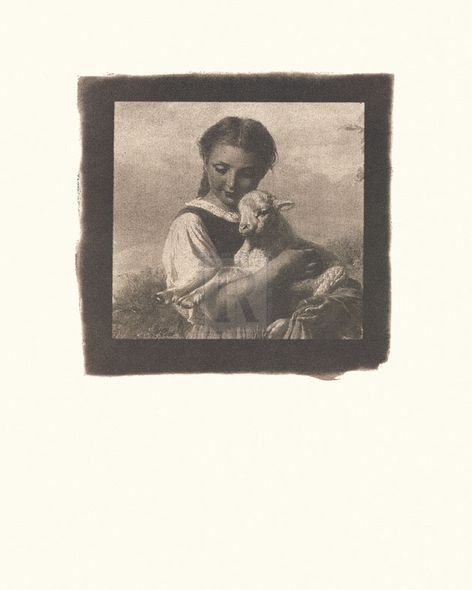 Johann Baptist Hofner Hand Numbered Limited Edition Print on Paper :"The Young Shepherdess"