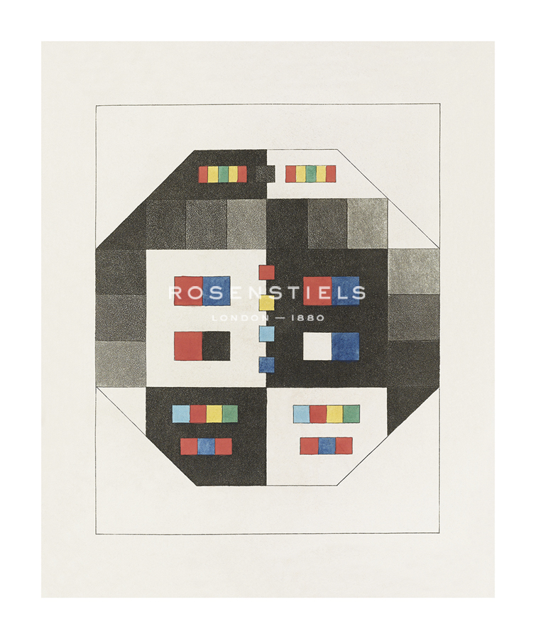 Johann Wolfgang von Goethe Hand Numbered Limited Edition Print on Paper :"Colour Theory - Harmony"
