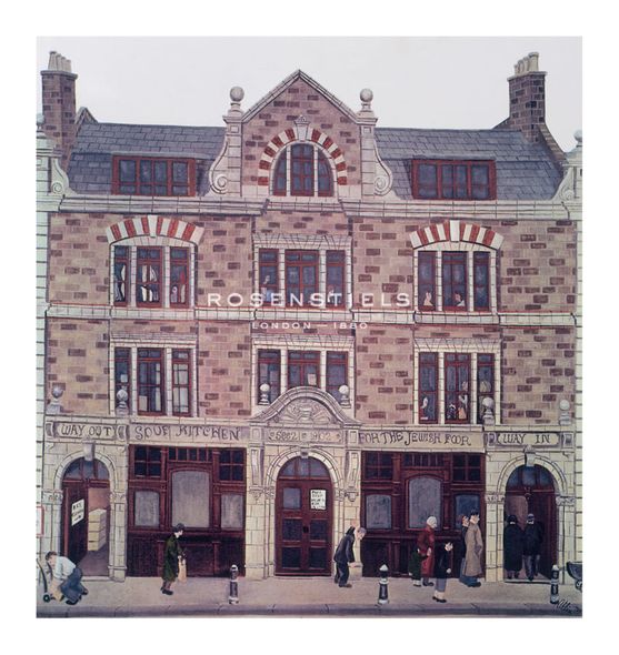 John Allin Hand Numbered Limited Edition Print on Paper :"Soup Kitchen"