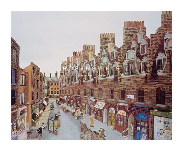 John Allin Hand Numbered Limited Edition Print on Paper :"The Market"