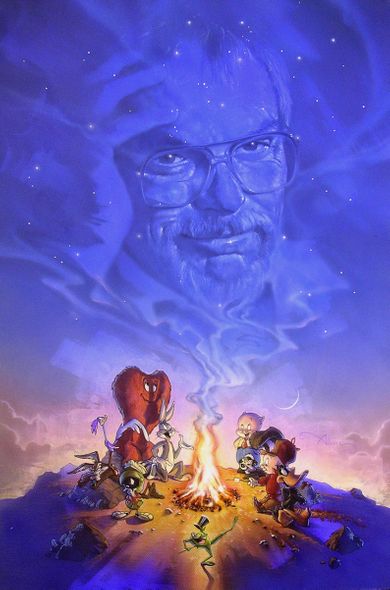 John Alvin Estate Signed Limited Edition Canvas Giclee:"A Reel Good Story"