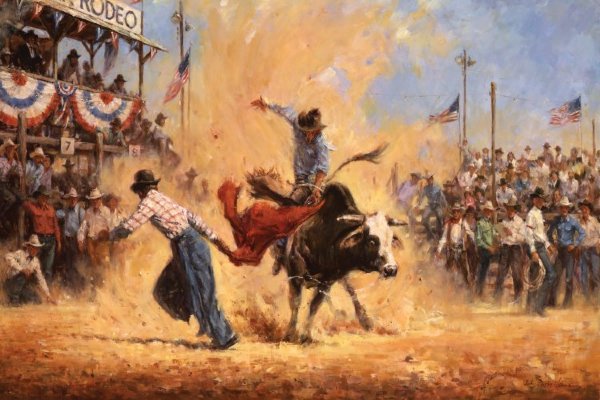 John Austin Hanna Fine Art Canvas Giclee Open Edition: "Best Seat in the House"