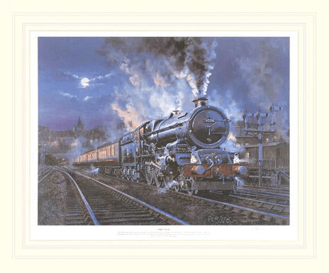 John Austin Limited Edition Lithograph on Paper: "Night Arrival"