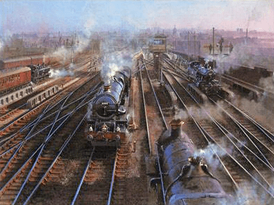 John Austin Limited Edition Lithograph on Paper: "Snow Hill Sunset"