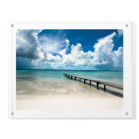 John B Gynell Limited Edition Ready to Hang Giclee on: "Stocking Island Dock, Elizabeth Harbour"