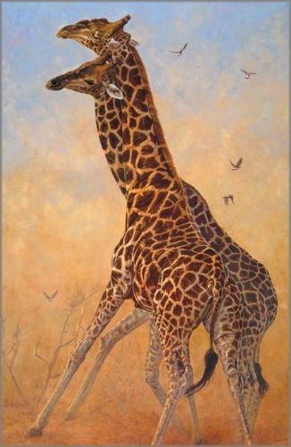 John Banovich limited edition gicl&eacute;e on canvas:"Clash of the Titans"