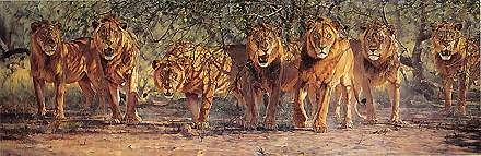 JOHN BANOVICH  Secondary Market Art: "OFFENSIVE LINE"