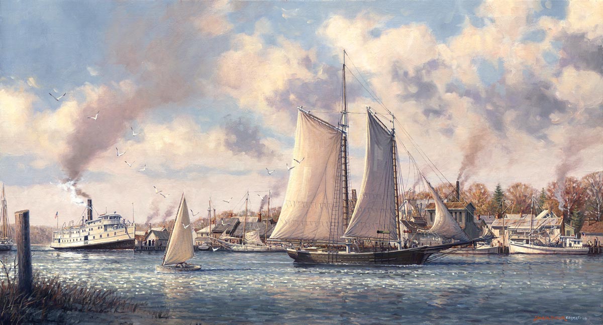 John Barber Handsigned and Numbered Limited Edition Print: "Chesapeake Bound"