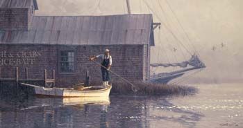 John Barber Handsigned and Numbered Limited Edition Print "CRABBIN' "