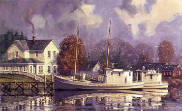 John Barber Limited Edition Print: "Peaceful Harbor"