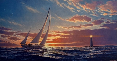 John Barber Limited Edition Print: "Red Sky at Night" John Barber Limited Edition Print: "Red Sky at Night"
