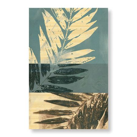 John Butler Limited Edition Ready to Hang Giclee on Sustainable Bamboo: "Savannah Leaves II"